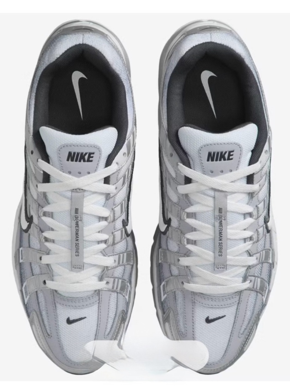 Nike P-6000 Fade Silver and White Athletic Sneaker - Picture 3 of 6